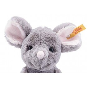 Steiff Mouse Maus/Ratte Soft Cuddly Friends Souris Mia, 056376, Gris foncé, 20 cm