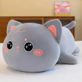 Mignon Géant Doux Chat en Peluche Oreiller Canapé Coussin Kawaii Peluche Jouet en Peluche Bande Dessinée Animal Poupée Mignon