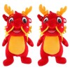 Toyvian 2 Pièces Jouet en Peluche Dragon Peluche Année Lunaire Décoration De La Fête du Printemps Ornement De Dragon en Peluc