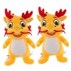 Toyvian 2 Pièces Jouet en Peluche Dragon Peluche Année Lunaire Décoration De La Fête du Printemps Ornement De Dragon en Peluc