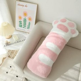 Mignon Doux Long Patte de Chat Oreiller Animal Jouet Kawaii Coussin Oreiller en Peluche Maison canapé décoration Enfants Fill
