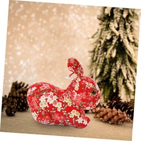 ibasenice 2 Pièces Année du Lapin Mascotte Jouets De Bureau Décorations De Maison pour La Maison en Peluche Jouet en Peluche 