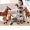 Simulation Cheval Peluche Jouets Mignon Animal Zèbre Poupée Doux Noir Blanc Cheval Jouet Enfants Cadeau D’Anniversaire 60cm 1