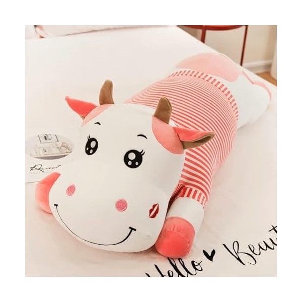 Dessin Animé Vache en Peluche Jouet Vache en Peluche Animal Poupée Oreiller Doux Décoration D’intérieur Cadeau Anniversaire C