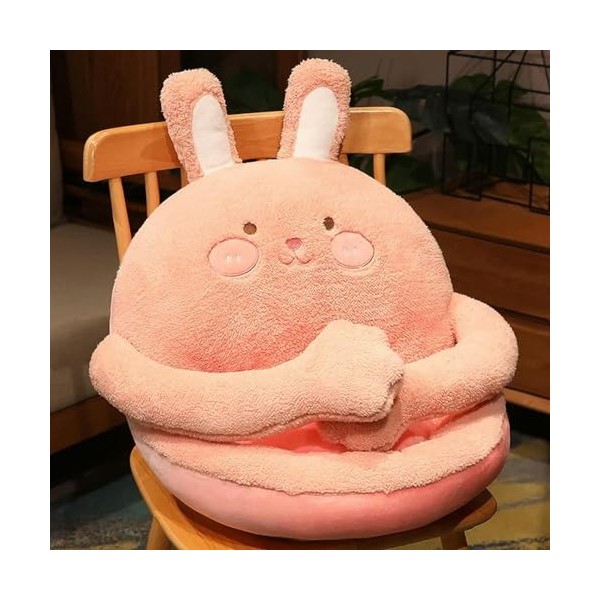 PaMut Mignon Dessin animé Animal Peluche Oreiller Coussin de siège Peluche Lapin poupée Jouet canapé Tapis de Sol décor à la 