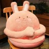 PaMut Mignon Dessin animé Animal Peluche Oreiller Coussin de siège Peluche Lapin poupée Jouet canapé Tapis de Sol décor à la 