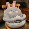 PaMut Mignon Dessin animé Animal Peluche Oreiller Coussin de siège Peluche Lapin poupée Jouet canapé Tapis de Sol décor à la 