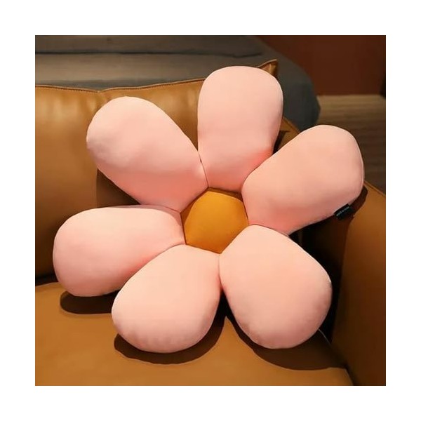 NOpinz Marguerite Peluche Plante Oreiller Réaliste Tournesol Coussin De Siège Duvet Coton Rempli Chaise Fleur Coussin Cadeau 