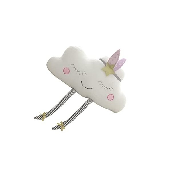 Toyvian 2 Pièces Peluche Coussin De Dossier De Canapé Oreiller Nuage Sourire De Bébé Poupée Apaiser