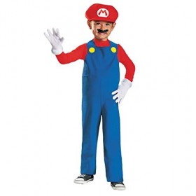 Disguise Nintendo Déguisement Mario Enfant, Déguisement Halloween Enfant Taille XS 2-4 ans 