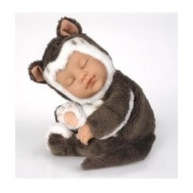 Anne Geddes 9 inch Baby Kitten Doll - Bean Filled Soft Body Collection