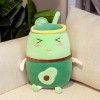 Kawaii Fruit Lait Thé Oreiller Jouets en Peluche Avocat Pastèque Fraise Orange Peluche Jouets Enfants Jouets Anniversaire Cad