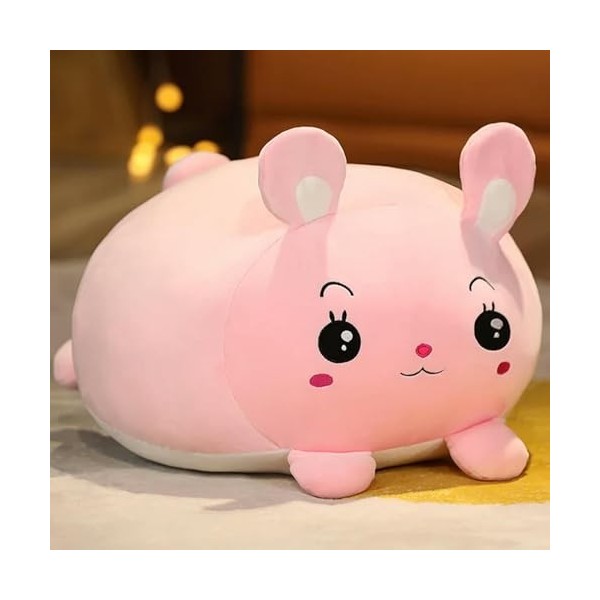 NOpinz Kawaii Chien Peluche Jouet en Peluche Animal Oreiller Mignon Panda Lapin Husky Peluche Oreiller Cadeau D’Anniversaire 