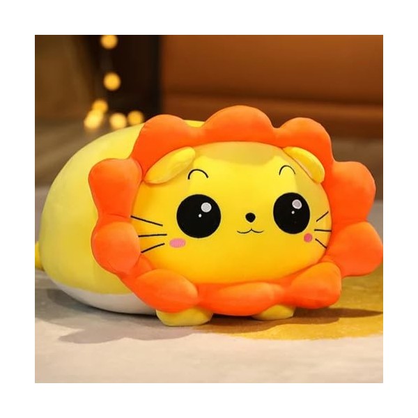 NOpinz Kawaii Chien Peluche Jouet en Peluche Animal Oreiller Mignon Panda Lapin Husky Peluche Oreiller Cadeau D’Anniversaire 