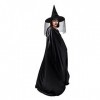 Deguisement Halloween Femme, Sorcière Costume Halloween pour Filles et Garçons, Déguisement Halloween Sorcière pour Femmes, H