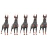 Toyvian 2 Pièces Ornements De Chien Ornement De Bureau Dobermann Peluche Modèle Réaliste De Dobermann Statue Doberman en Rési