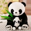 SaruEL Panda Vif et drôle avec Feuille de Bambou Jouet en Peluche Doux Dessin animé Animal Panda Peluche Pendentif poupée Enf
