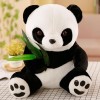 SaruEL Panda Vif et drôle avec Feuille de Bambou Jouet en Peluche Doux Dessin animé Animal Panda Peluche Pendentif poupée Enf