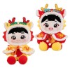 Perfeclan Figurine en Peluche du Nouvel an Chinois, poupée en Peluche, décoration, Ornement Fait à la Main, Jouet Animal en P