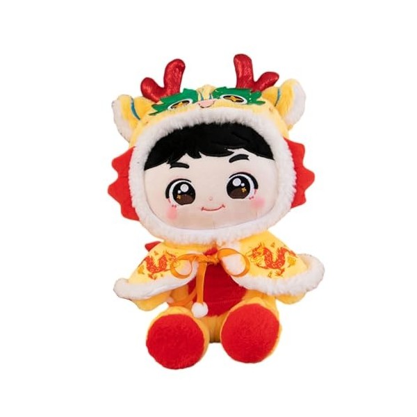 Perfeclan Figurine en Peluche du Nouvel an Chinois, poupée en Peluche, décoration, Ornement Fait à la Main, Jouet Animal en P