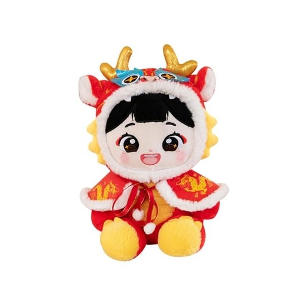 Perfeclan Figurine en Peluche du Nouvel an Chinois, poupée en Peluche, décoration, Ornement Fait à la Main, Jouet Animal en P