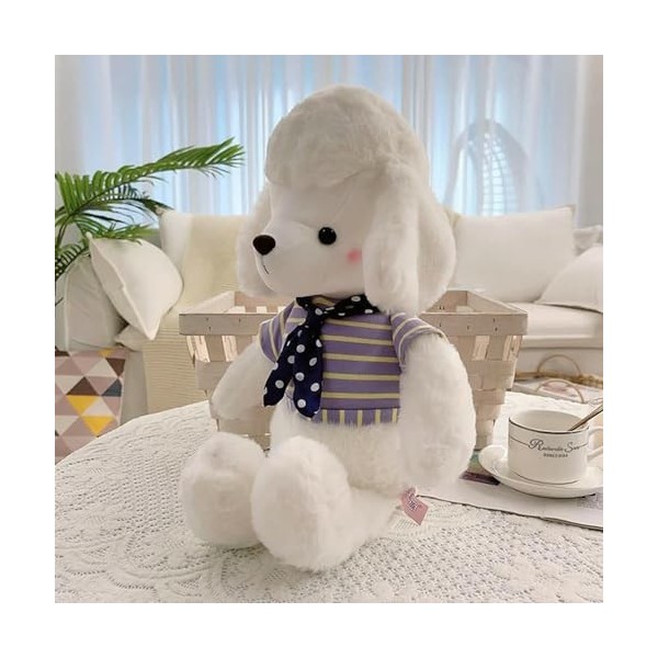 EacTEL Caniche Mignon Jouets en Peluche Kawaii Doux Chiot Chien en Peluche Poupée Doudou Coussin Canapé Décoration Cadeaux De