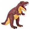 Zappi Co T-Rex Rouge Peluche pour Enfants Hauteur de 48-50 cm Collection danimaux de Safari Ours en Peluche Premier Enfa