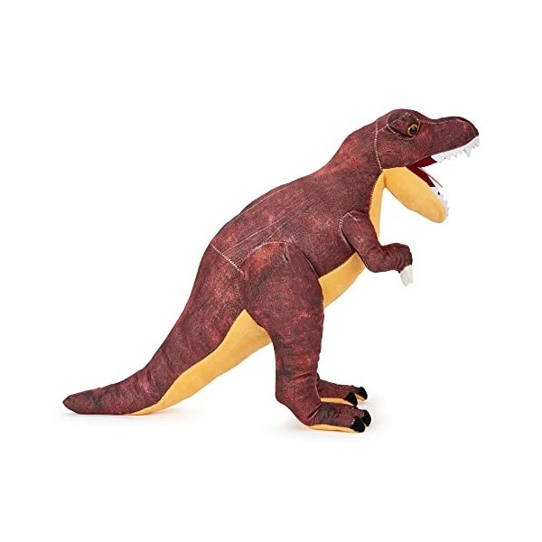 Zappi Co T-Rex Rouge Peluche pour Enfants Hauteur de 48-50 cm Collection danimaux de Safari Ours en Peluche Premier Enfa