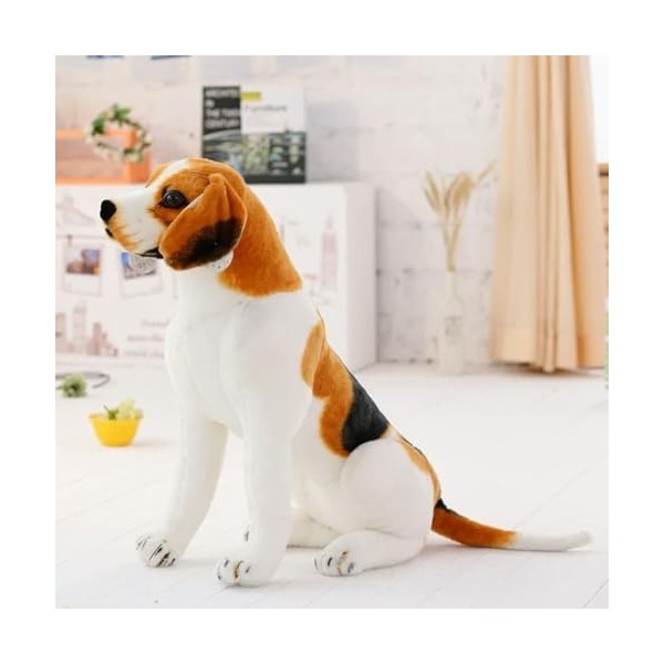 KiLoom Géant Beagle Chien Jouet Réaliste en Peluche Animaux Chien en Peluche Jouets Cadeau pour Enfants Décoration D’intérieu