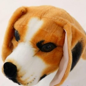 KiLoom Géant Beagle Chien Jouet Réaliste en Peluche Animaux Chien en Peluche Jouets Cadeau pour Enfants Décoration D’intérieu