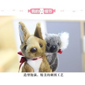 Ermano Peluche 28 cm mère Enfant Peluche Jouet Kangourou Dos Koala Cadeau danniversaire de Noël