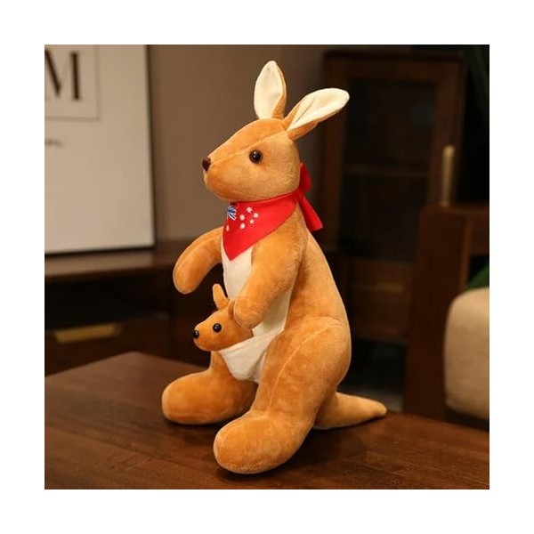 Mignon Kangourou Poupée en Peluche Animal Cartoon Kangourou Oreiller Enfants Cadeau D’Anniversaire Cadeau De Noël 58cm 2