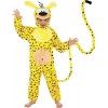 CHAKS Déguisement combinaison Marsupilami enfant - Jaune - 9 à 10 ans 140 cm 