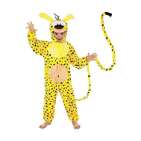 CHAKS Déguisement combinaison Marsupilami enfant - Jaune - 9 à 10 ans 140 cm 