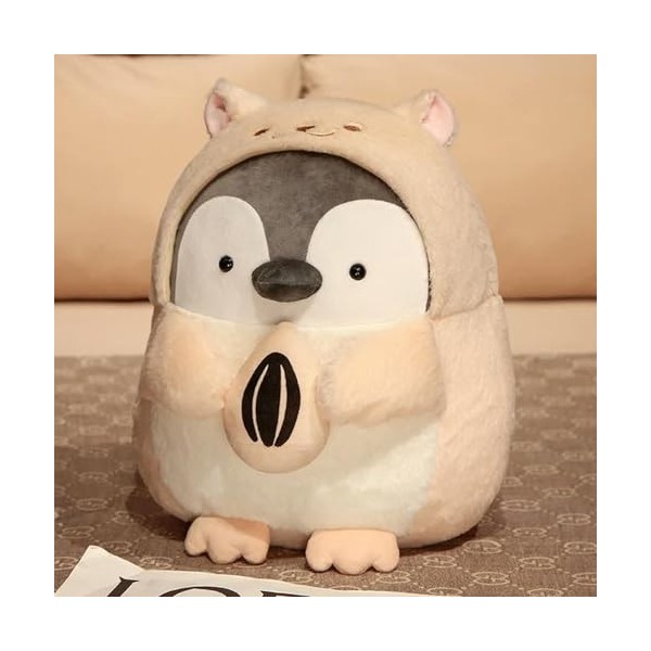 LfrAnk Peluche Pingouin poupée Mignon Animal Oreiller Peluche Jouets Enfants Anniversaire décoration Cadeau Cadeau de Noël 45