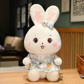 LfrAnk Mignon Dessin animé Lapin en Peluche poupée Mignon Lapin avec Jupe Jouet Peluche Animal Oreiller Enfants Fille Cadeaux