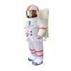 Amosfun Costume dastronaute gonflable pour adulte - Costume dHalloween cool - Costume de pilote davion - Blanc - Sans batt