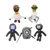 Jouet de Toilette Skibidi en Peluche,TV Homme Jouet de Toilette Skibidi,10 « Speakerman Bosses Peluches Jouets Skibidi Toilet