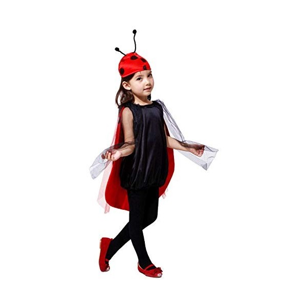 Costume de coccinelle pour enfants costumes dhalloween carnaval taille s 95110 cm idée cadeau pour les fêtes ladybug cosplay