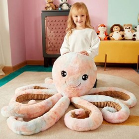 IKASA Grand Poulpe Animaux en Peluche Poulpe Géant Peluche Douce - Animal Jouets Mignon Moelleux Doux Grosse Adorable de Gran