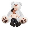 Peluche Nounours Géant 100 cm à 340 cm 5 Couleurs Disponibles Beige - Gris - Marron - Blanc - Rose Nounours Immense Cadea