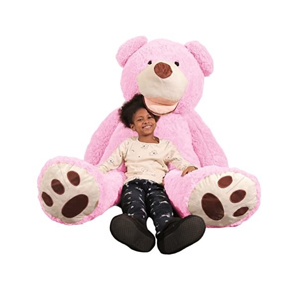 Peluche Nounours Géant 100 cm à 340 cm 5 Couleurs Disponibles Beige - Gris - Marron - Blanc - Rose Nounours Immense Cadea