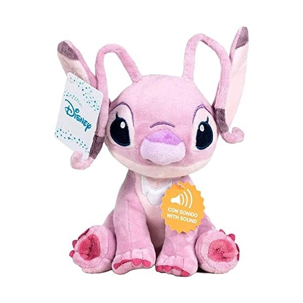 Disney STITCH Peluche Stitch 40 cm Original Symbole Doux Cadeau Parfait Avec Son Angel 