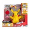 Pokémon Train and Play Pikachu Deluxe – Figurine Pikachu de 11,4 cm avec lumières, Sons et Membres Mobiles Plus Accessoires i
