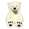 TEDBI Grand Ours en Peluche 120cm | Crème Vanille | Geant Cadeau danniversaire XXL Grand Nounours géant en Peluche Ours en P