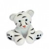 Histoire dOurs - Peluche Tigre Blanc - 25 cm - Blanc - Idée Cadeau - Bébé Tigre Blanc - Terre Sauvage - HO3054