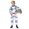 Spooktacular Costume dastronaute blanc unisexe pour enfants à Halloween, combinaison de pilote de la NASA avec casque, Small