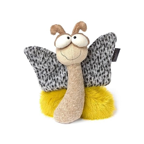 Sigikid 39858 Happy Day BeastsTown Jouet en Peluche pour Enfants et Adultes à Collectionner Beige/Jaune/Papillon