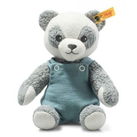 Steiff GOTS Panda Paco 242373 Peluche mignonne, pour garçon, fille et bébé à partir de 0 mois, 26 cm