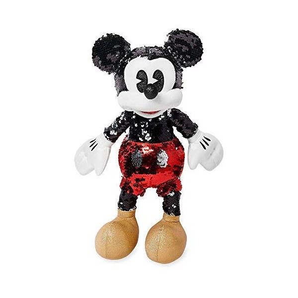 d Peluche Mickey Mouse réversible à paillettes - 38,1 cm - Édition spéciale